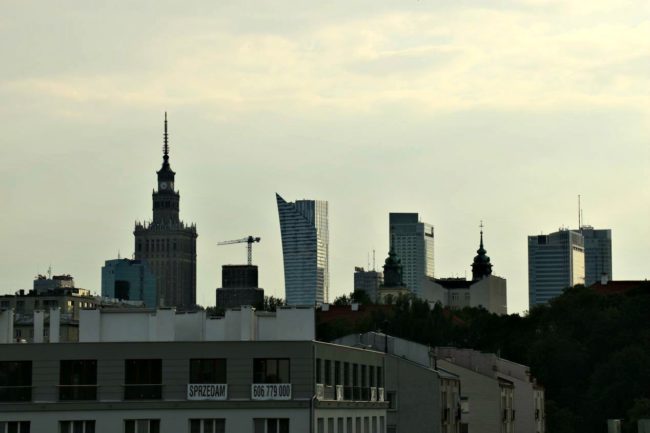 Aussicht Universitätsbibliothek Warschau Dachgarten