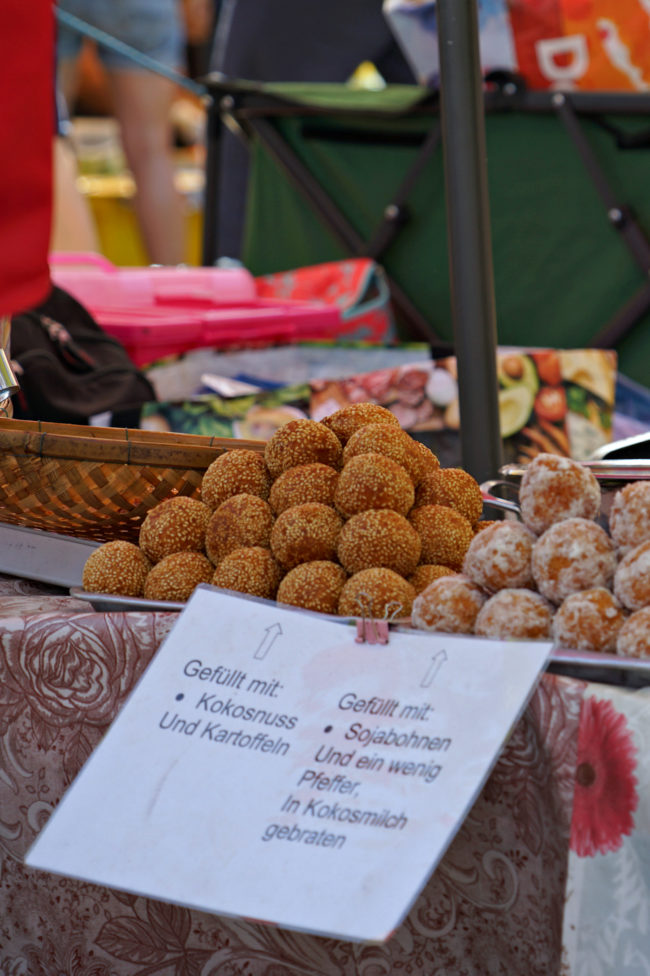 Reisbällchen in unterschiedlichen Varianten