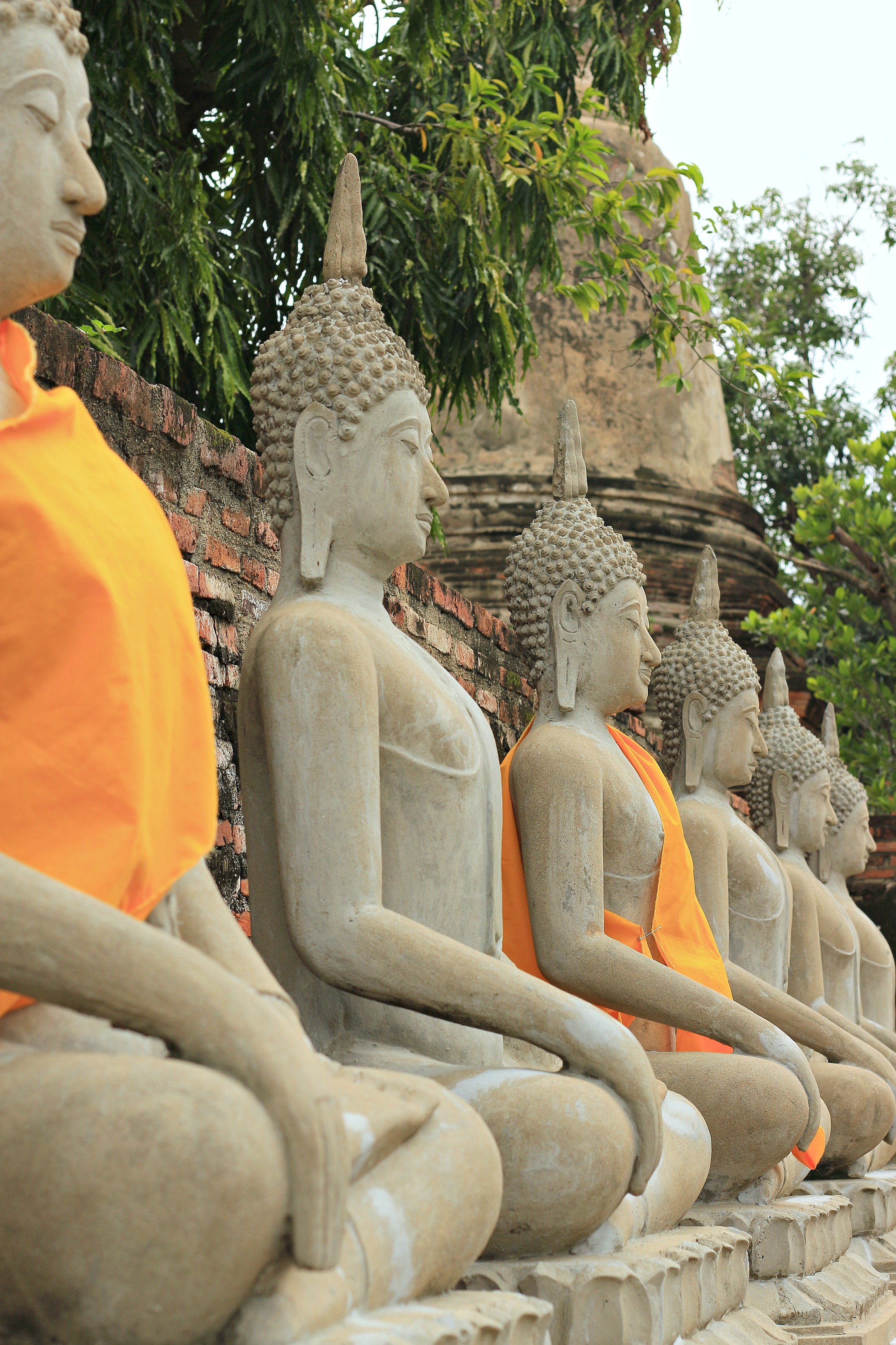buddha statuen ayutthaya